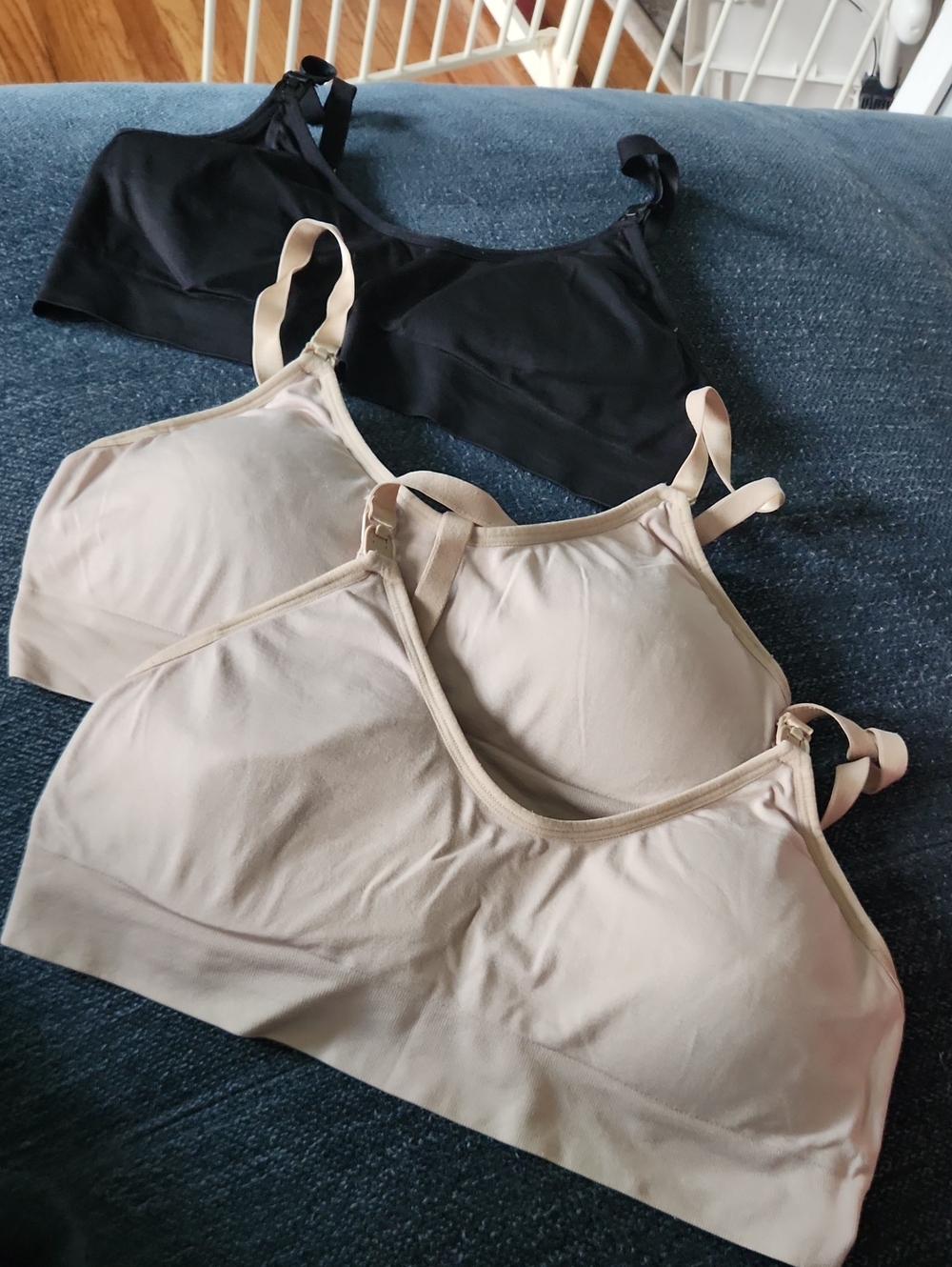 Everyday Seamless Nursing Bra - Black and Nude Joyspun